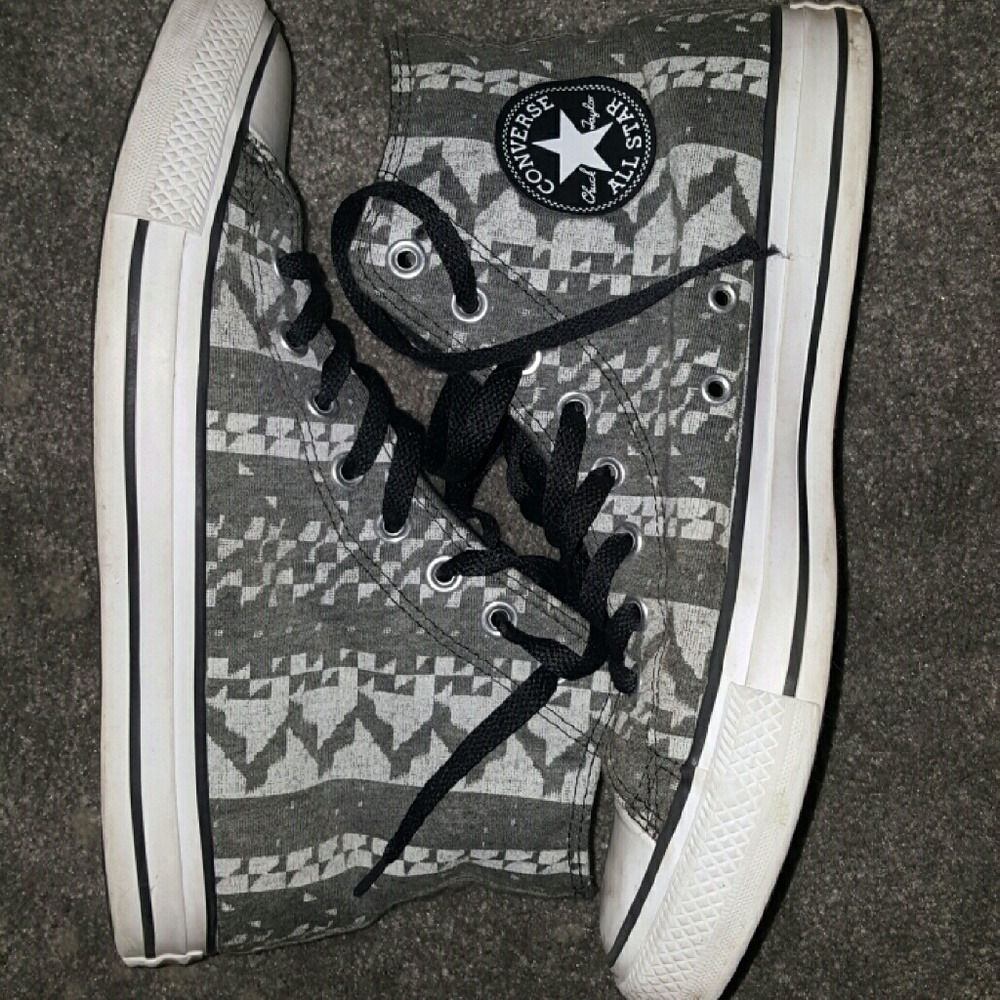 Grey Converse High Tops USED