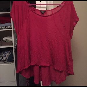 Very soft red colored shirt