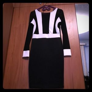 Pretty back and white dress