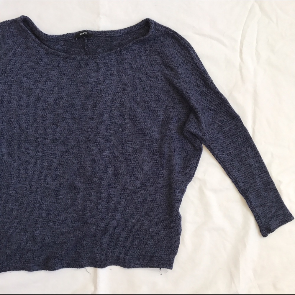Slouchy Navy Blue Long Sleeve