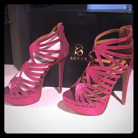 Shoe Dazzle Shoes - 🚨SALE!!🚨 Shoe Dazzle Magenta "Nayela" High Heels
