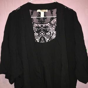 Black Silk Top