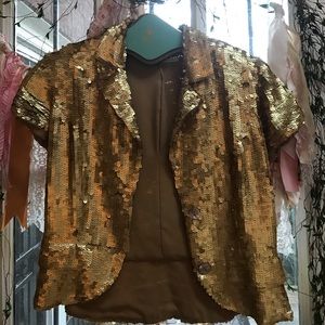 Twelfth Street by Cynthia Vincent Sequin Blazer