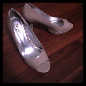 Nude candies high heels