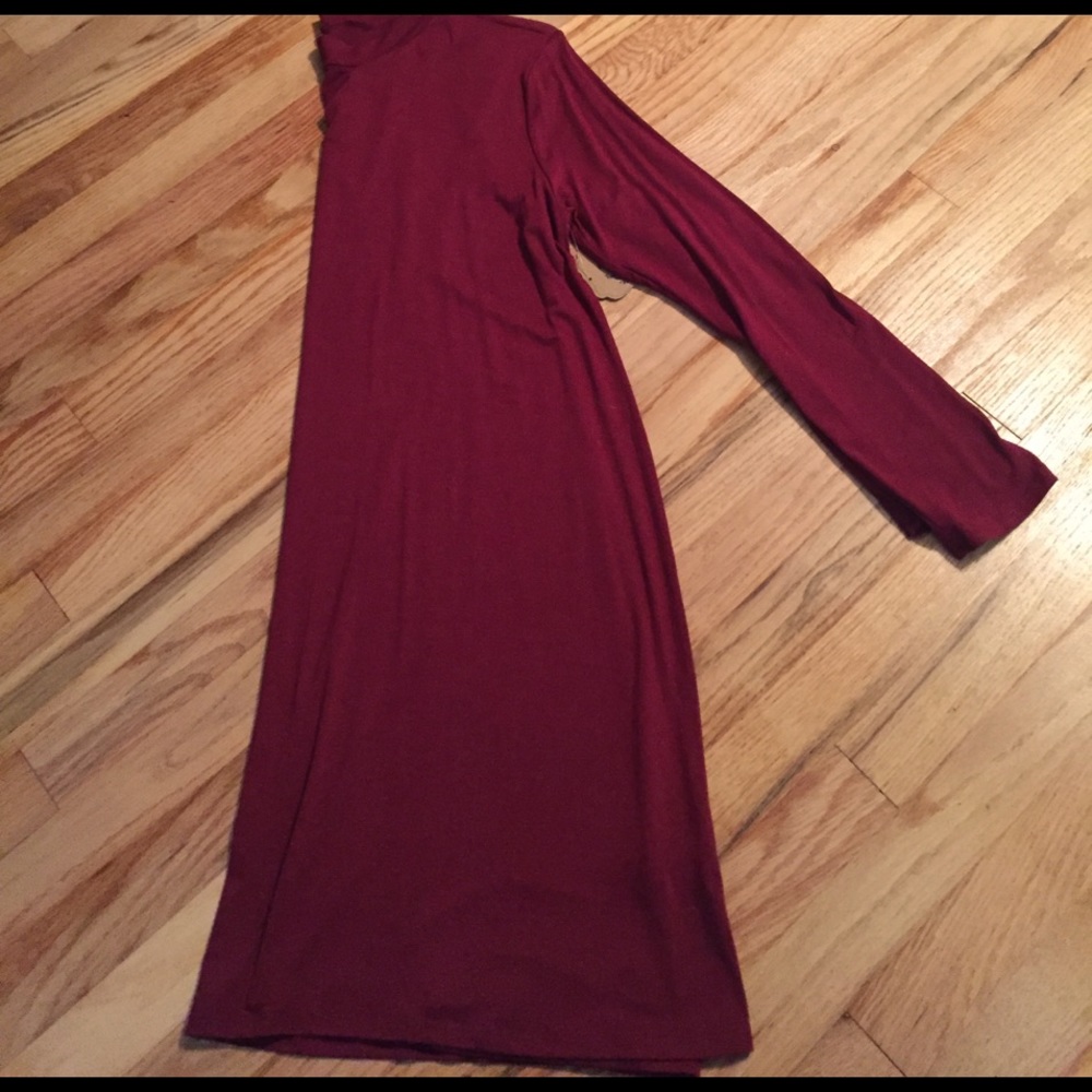 Burgundy dress