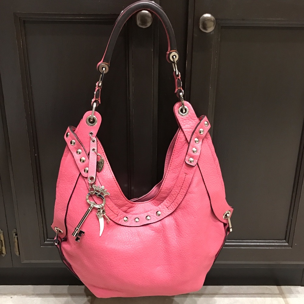 Juicy Couture pink leather handbag