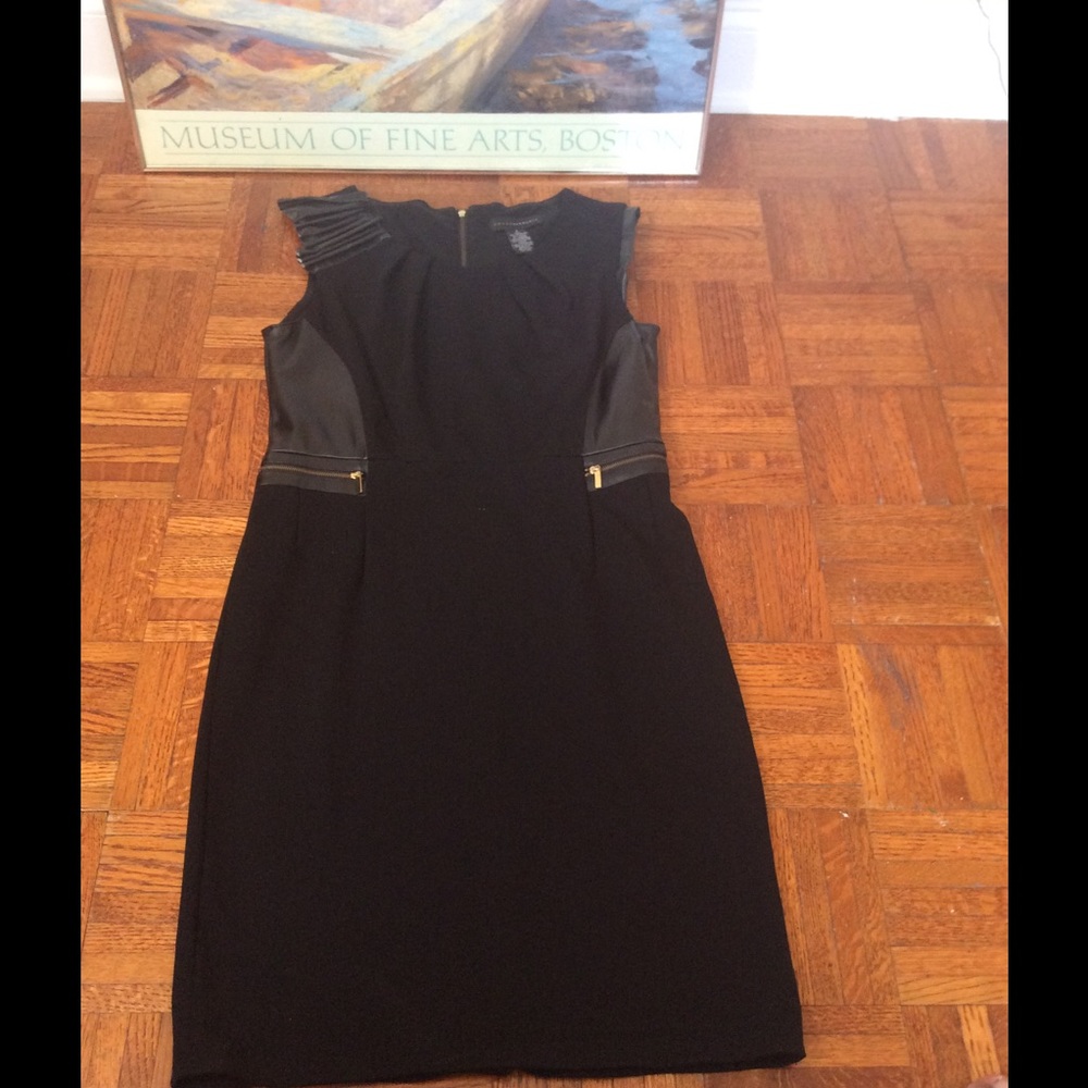 Black midi dress