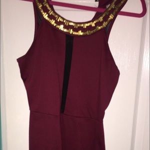 Dress sheer front and back super cute size medium