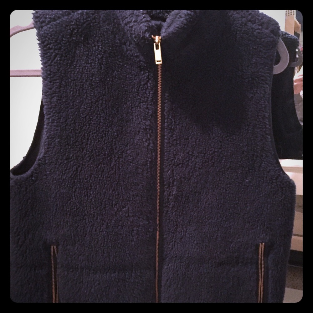 Jcrew teddy vest