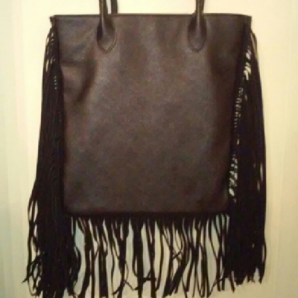 Black Fringe tote