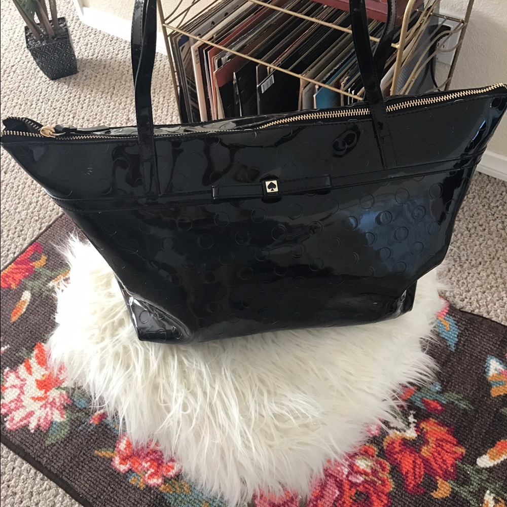 Kate Spade black oversized purse