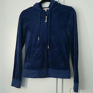 Juicy Couture "J bling" zip up velour hoodie