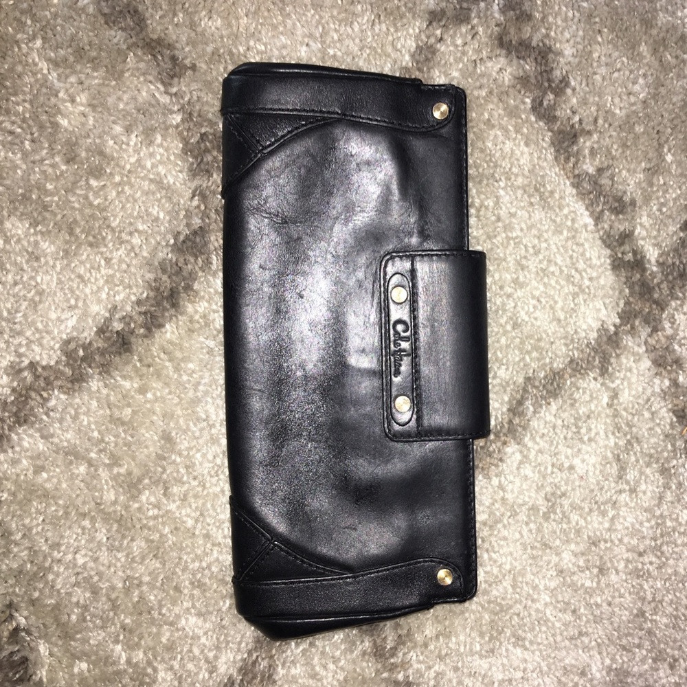 ColeHaan black clutch purse