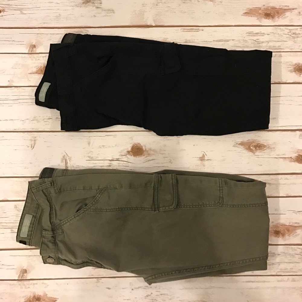 Cargo-like, mid-rise jeggings