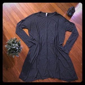 ❗️SOLD❗️Dark Grey Tee Shirt Dress