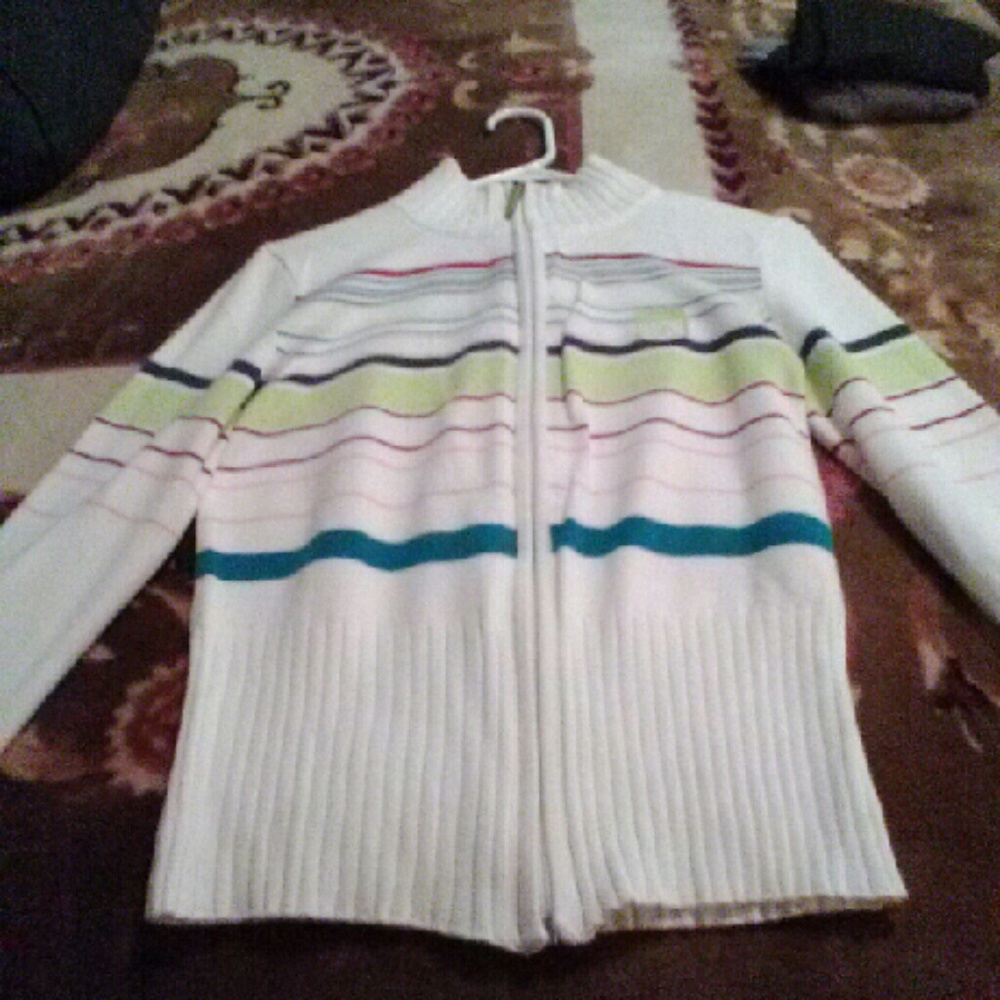 Zip front sweater