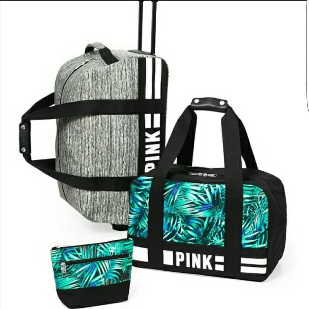 VS PINK 3 piece Luggage set