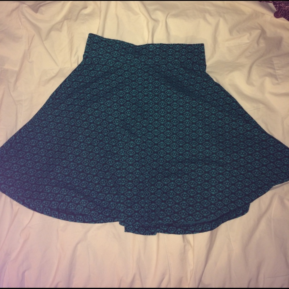 Blue Aztec Skirt