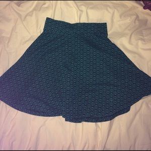 Blue Aztec Skirt