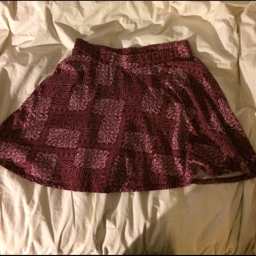 Maroon Skirt