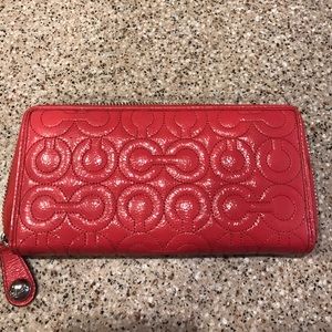 Coach Zip up wallet