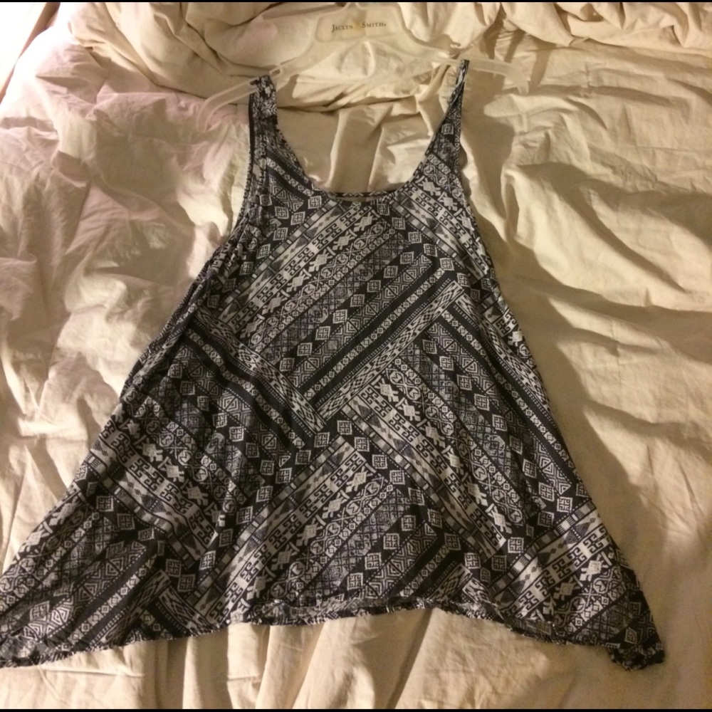 Tank top with cut back