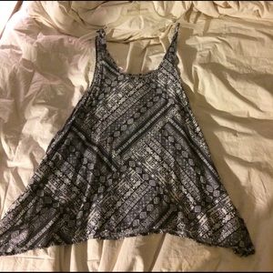 Tank top with cut back