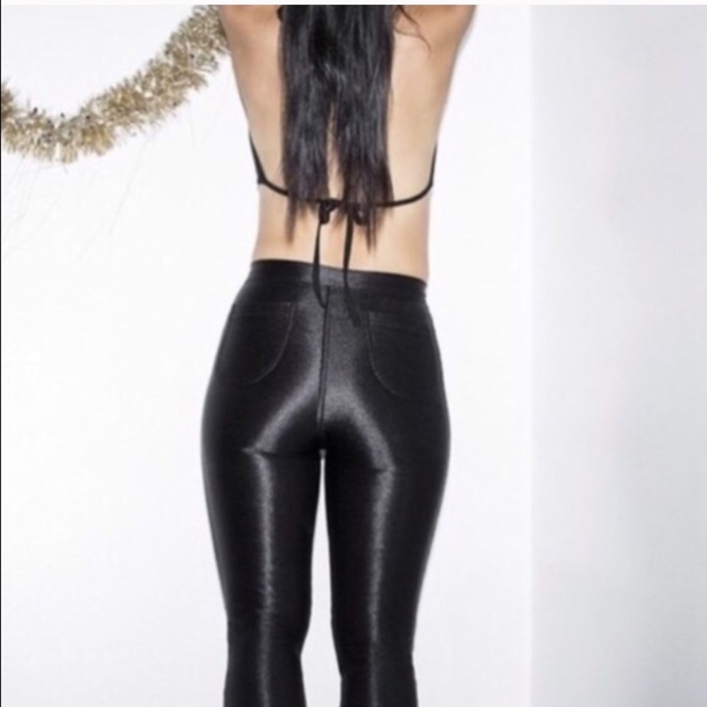 Black disco pants