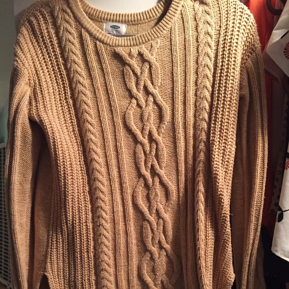 Cable knit sweater