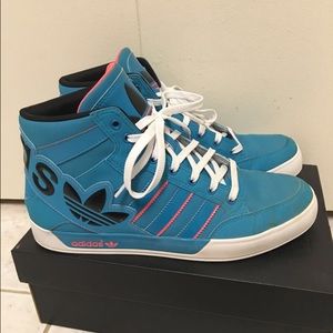 Adidas high sneaker blue/hot pink Men