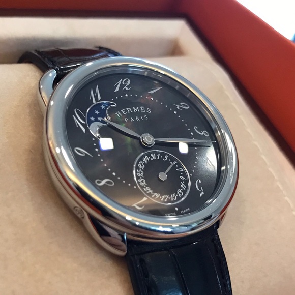 Preowned Hermes Automatic Arceau Petit Lune