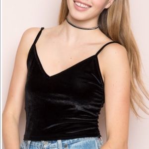 Brandy Melville Joanne Velvet Tank