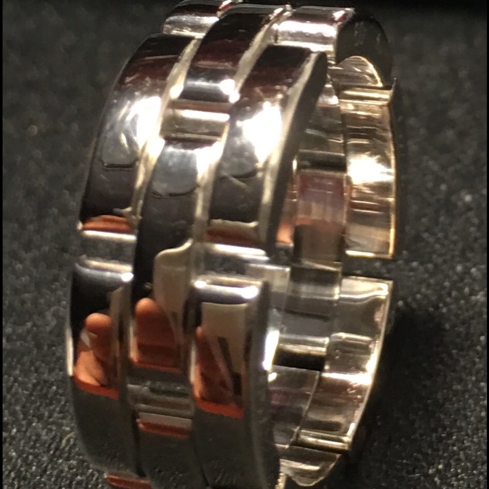 Cartier panthere 18kt white gold ring size 8.5