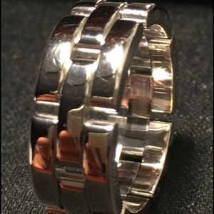 Cartier panthere 18kt white gold ring size 8.5