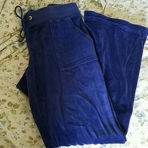 Juicy Couture velour pocket boot cut track pant