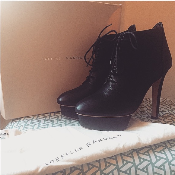 Loeffler Randall Dagmar lace up booties - Picture 1 of 4