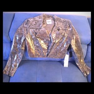New with Tags Bebe Genuine Leather Jacket