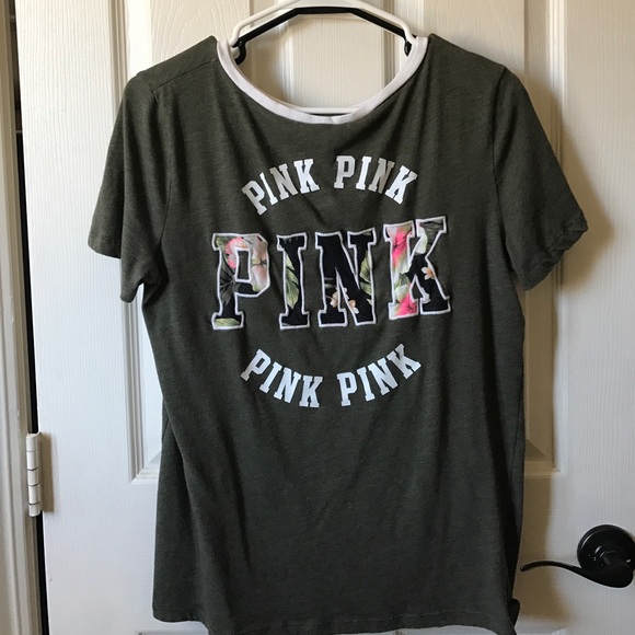 PINK Victoria's Secret Tops - Victoria's Secret PINK floral tee