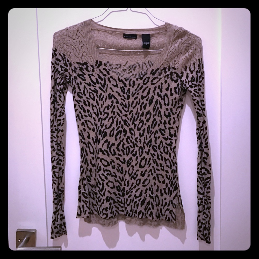 Leopard Print Sweater