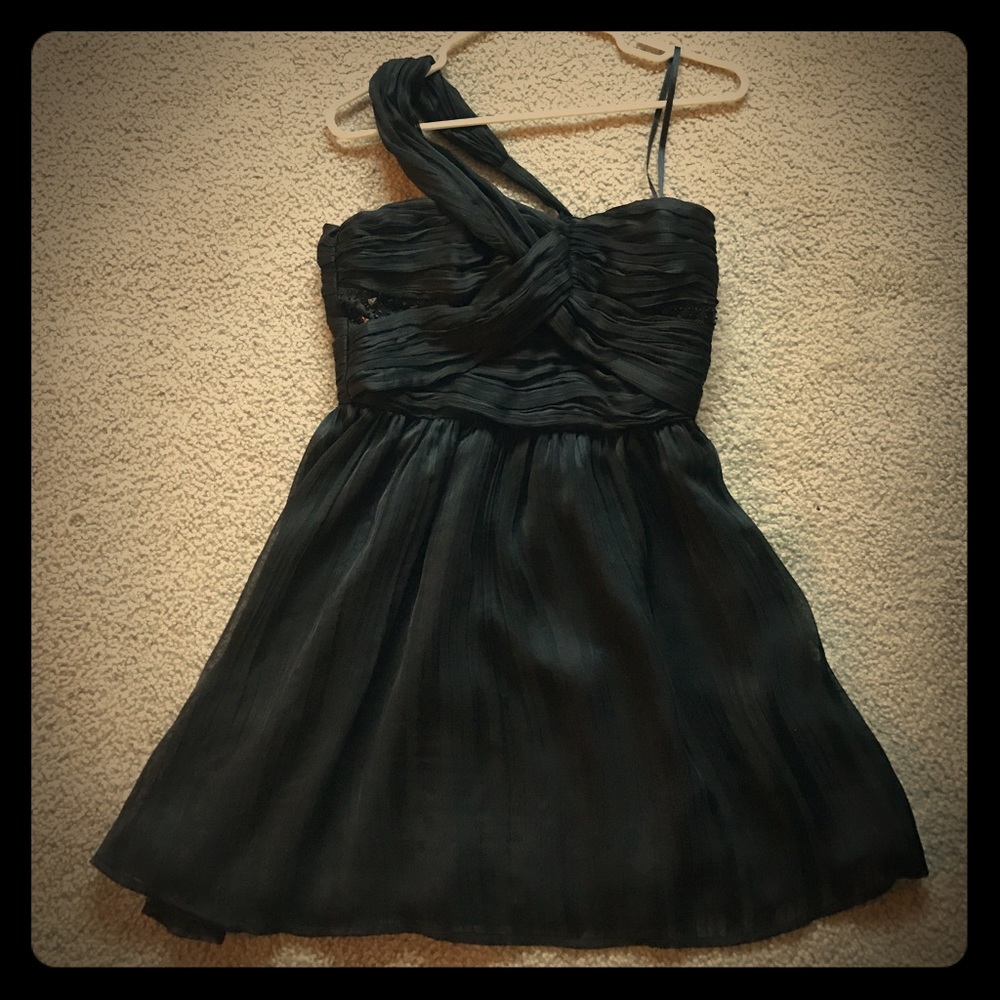 Black mini dress