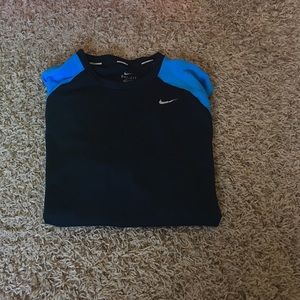 Nike dri fit miler running tshirt.  2 tone