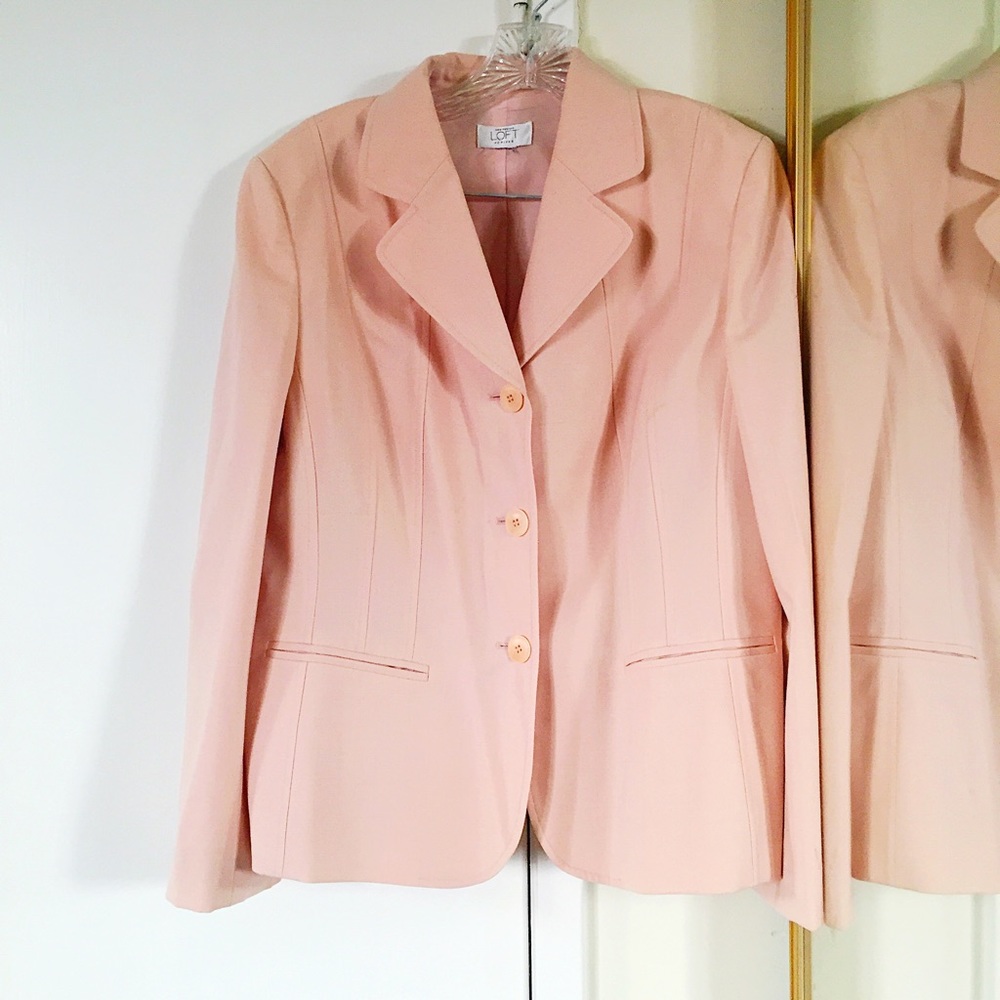 pink Ann Taylor blazer