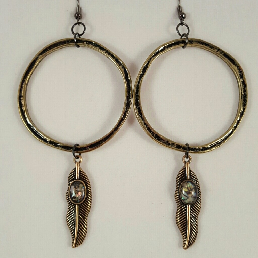 Boho Oversized Hoop Earrings (26a #1&2)