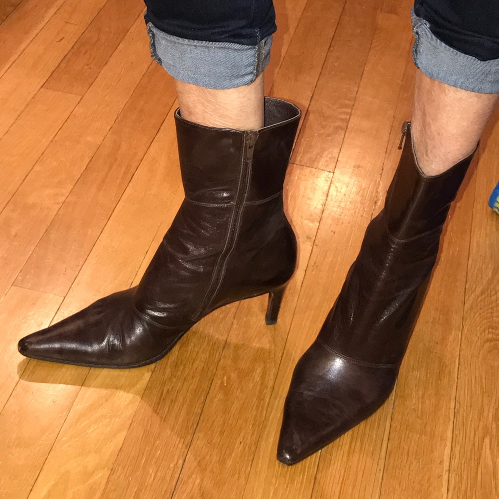 Giorgio Armani Leather Short Boot
