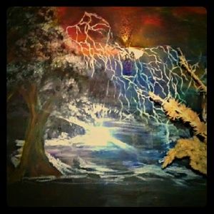 An acryllic painting