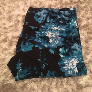 LuLaRoe OS flower leggings