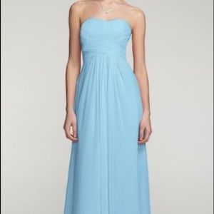 Blue Strapless Prom Dress WORN ONCE