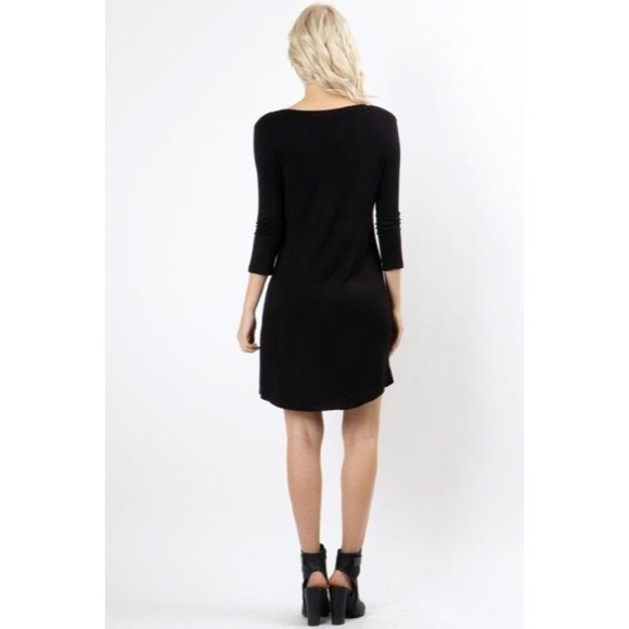 Lace-Up T-Shirt Dress - Picture 3 of 4