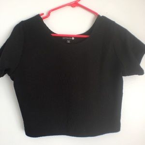 Black crop top