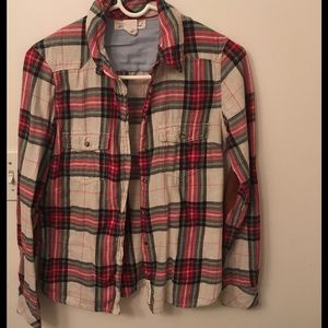 Plaid flannel with elbow pads